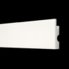 Strakke witte LED wand- en plafondlijst met indirecte verlichting