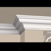 Witte sierlijst model 204 van polystyreen – 2 meter lang, 10x10 cm – klassieke en strakke afwerking voor plafond en muur – laagste prijs garantie