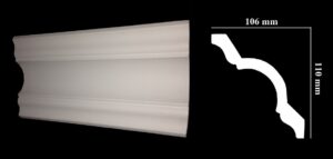 Plafondlijst Polyurethaan A3033